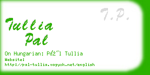 tullia pal business card